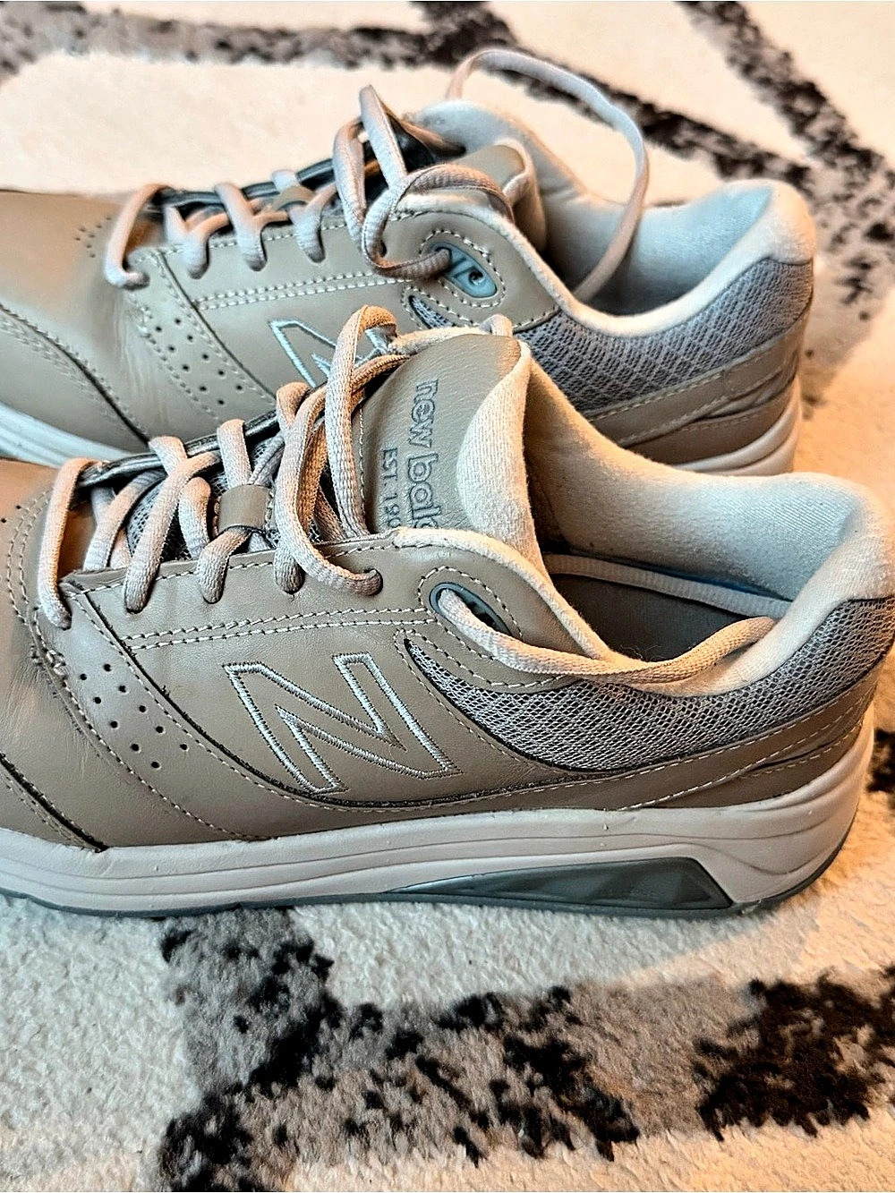 New Balance WW928v3 Walking Shoe Gray & Blue US 7.5 women